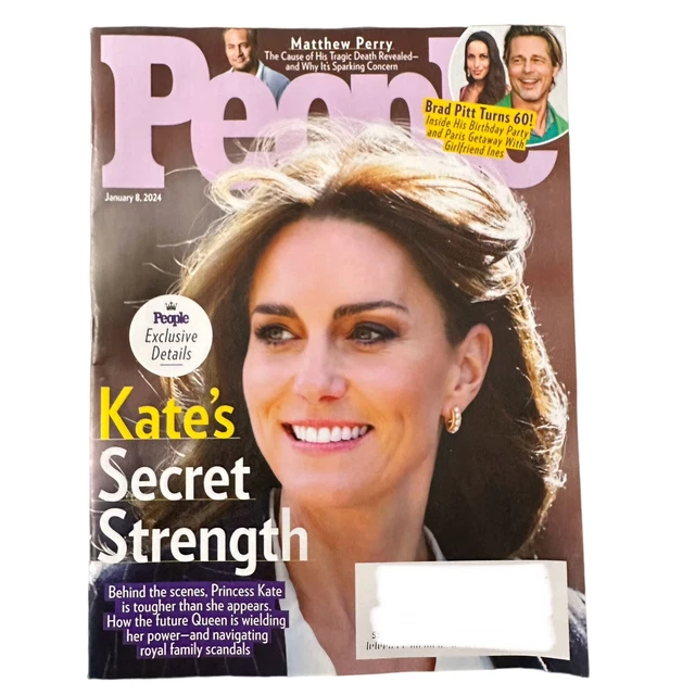 PEOPLE MAGAZINE JANUARY 8 2024 Princess Kate Royals Matthew Perry Brad