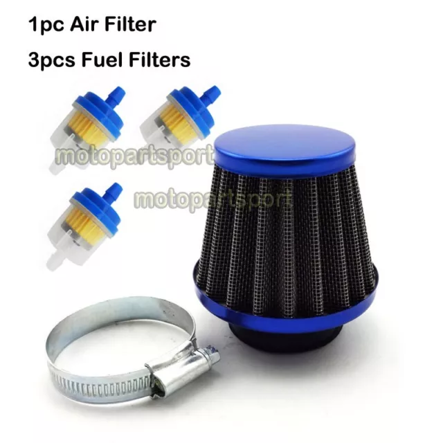 Pit Dirt Bike 38mm Air Filter Fuel Clearner 50 110 125 cc ATV Quad Scooter Moped