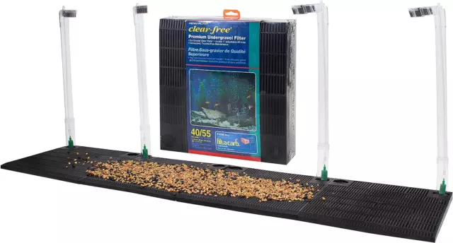 55 Gallon Undergravel Aquarium Filter Fish Tank Under Gravel Filters Aquatic Pet