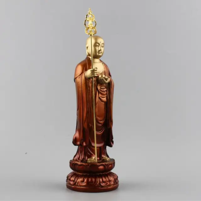 Chinese Feng Shui Tibetan Buddhism Tibetan king Buddha Statue Resin Decor 20cm
