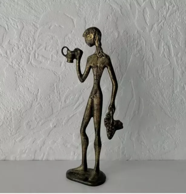 Dionysus (Bacchus) Ancient Greek God Vintage Original Greek Bronze Dionysus (Bacchus) Ancient Greek God Vintage Original Greek Bronze