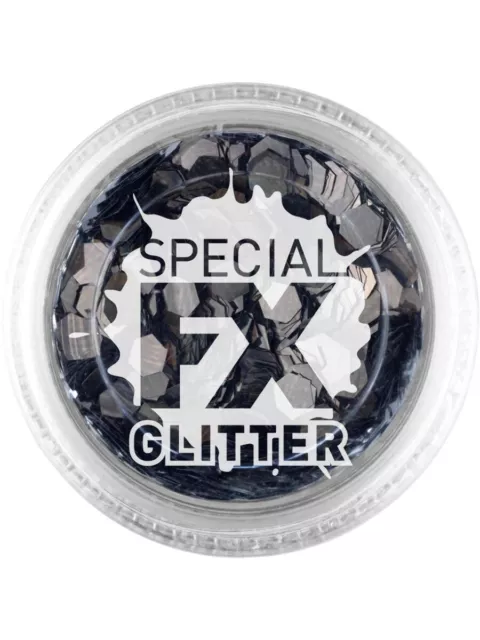 Glitter Confetti Black, Loose 2g Pot, Special FX, Make Up Accessory