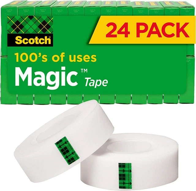 Scotch Magic Tape 24 Rolls Numerous Applications Invisible Engineered for x