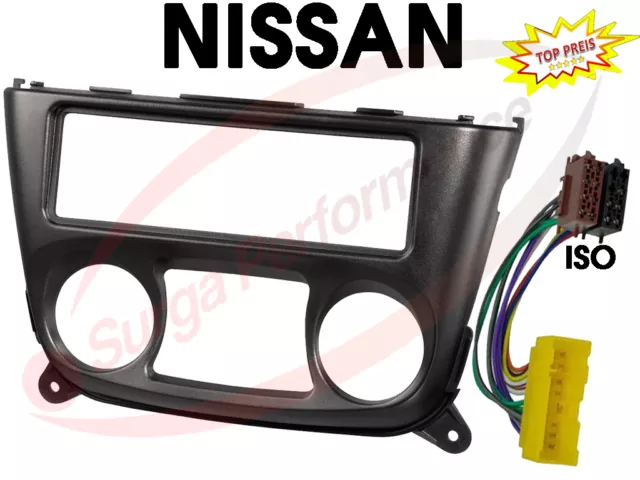 Radioblende für Nissan Almera N16 ab 03/2000 > ADAPTER KABEL ISO EINBAU SET NEU