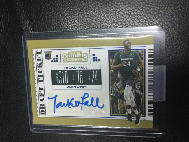 2019-20 Panini CONTENDERS DRAFT PICKS TACKO FALL RC Auto Autograph Celtics SP