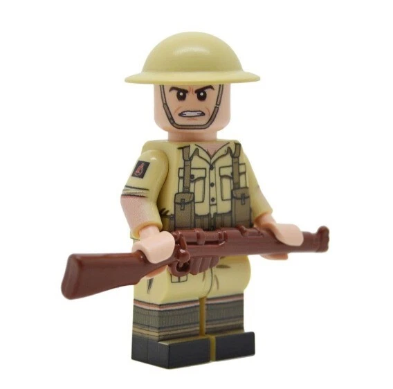 LEGO CUSTOM WW2 British Infantry Desert RAT Full Body Printing