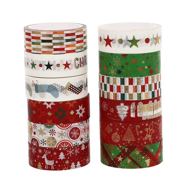 Feliz Navidad Cinta Washi Regalo Envoltura Cinta Washi Cinta Adhesiva Navidad