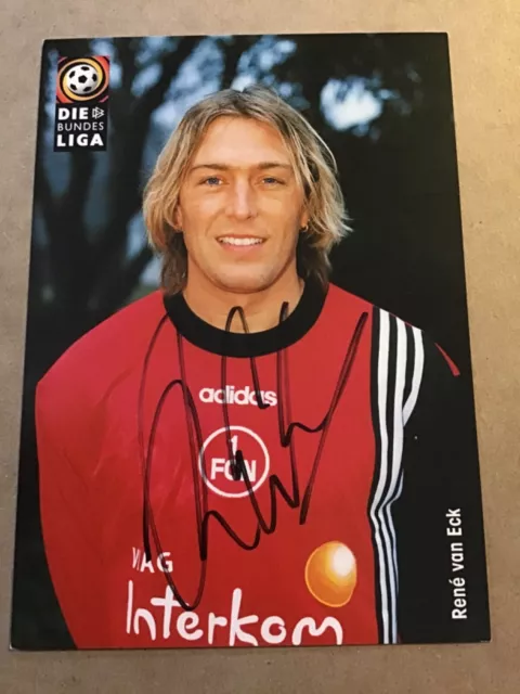 Rene van Eck, Netherlands 🇳🇱 1.FC Nürnberg 1998/99 hand signed