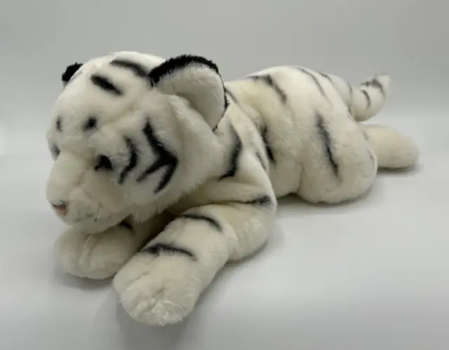 Animal Alley Toys R Us White Snow Tiger Stuffed Animal Plush Toy 18"