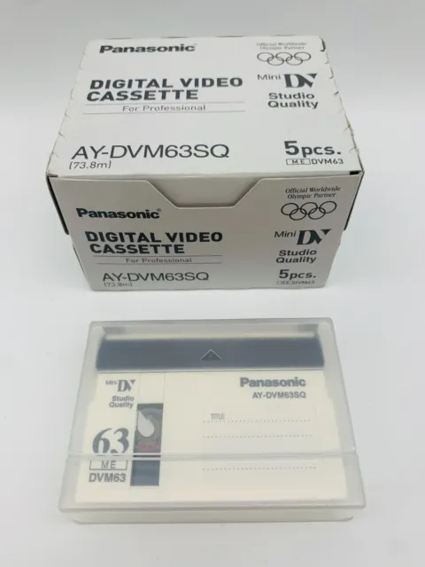 Panasonic AY-DVM63SQ 5-Piece Mini DV Digital Camcoder Cassette 63Min MK 3