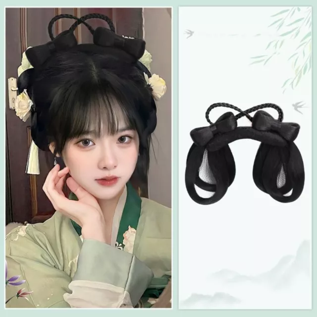 costumes Hanfu Wig Headband Hair Extensions Hanfu Wig Synthetic Hair Piece