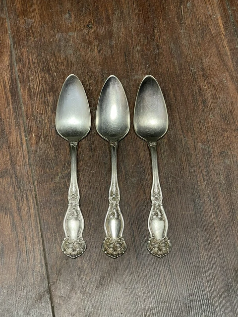 Antique Wm Rogers & Sons AA 6” Orange Blossom Teaspoons Pat. Nov 29, 1910 RARE