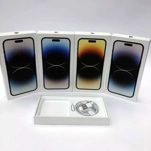 Original iPhone 14 Pro MAX empty box with Cable sim key 128GB 256GB 512GB 1TB