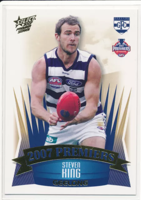 Select 2007 Afl Footy Card Steven King Geelong Cats Premiers Pc19 Premiership