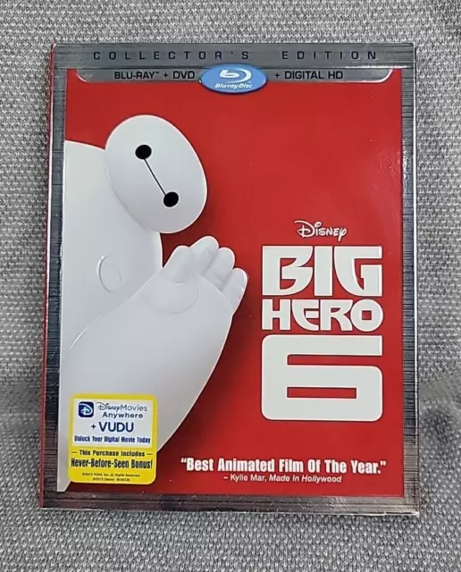 BIG HERO 6 (Blu-ray + DVD + Digital HD) - Blu-ray By Ryan Potter Collectors edit