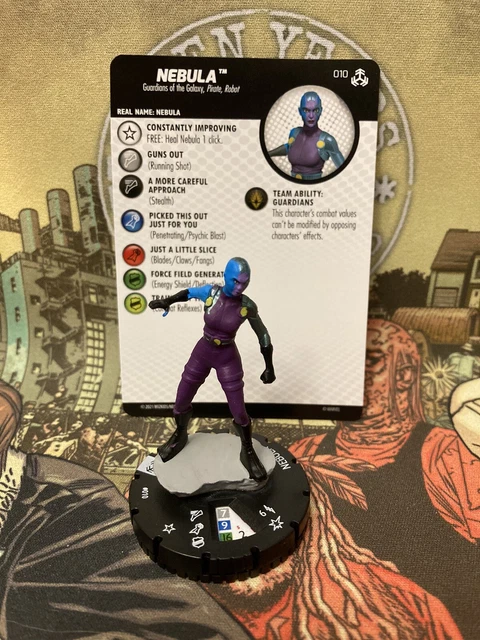 Nebula 010 Common Figure W/Card War Of Realms Heroclix Marvel