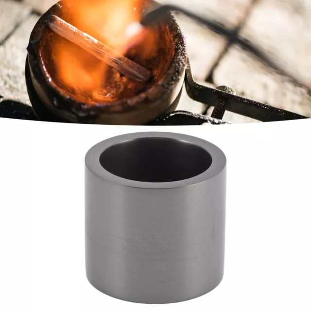 4*4.5cm Graphite Carbide Furnace Casting Crucible Refining Melting Tool Glod AU 3