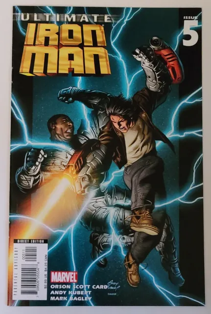 Ultimate Iron Man  #5 (Marvel 2006 Series) Nos Est~9.4+Nm Grade Orson Scott Card