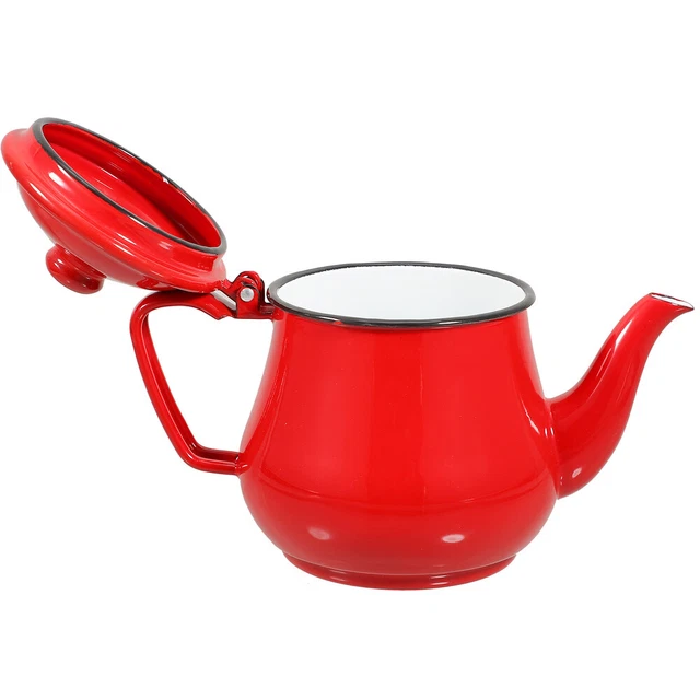 Tetera de calefacción delicada tetera de calefacción para caldera de té esmalte decorativo