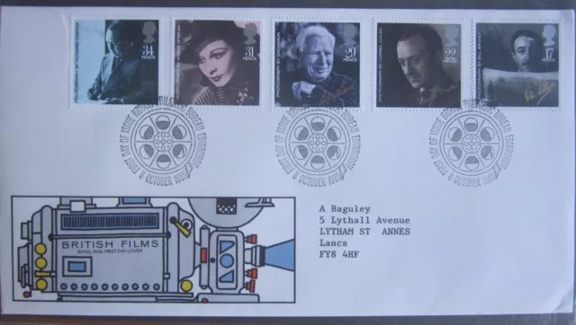 Great Britain Stamps First Day Cover FDC British Films