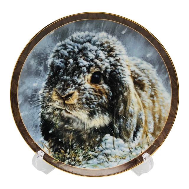 BUNNY TALES SNOW BUNNY Collector Plate Vivi Crandall Bradford Exchange