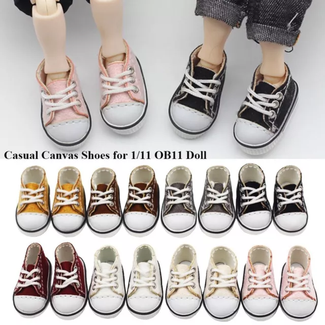 DIY Casual Wear Shoes Fashion Sneakers Clothes Accessories Doll Canvas Shoes