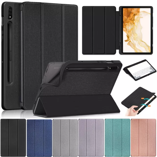 For Samsung Galaxy Tab S7 S8 11" T870 X700 Tablet Smart Leather Stand Case Cover
