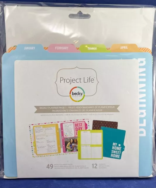 Project Life SOFT GOLD Scrapbook Photo ALBUM BINDER for 6x8 w/10 POCKET  PAGES