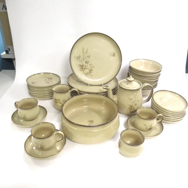 Denby Memories Dinner Tea Set Job Lot Bundle Fine Stoneware Plates Tea Pot Bowls