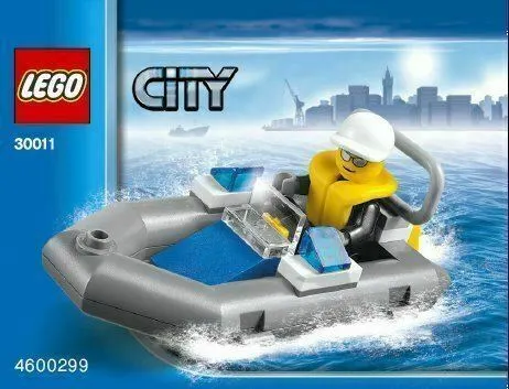 LEGO CITY: Police Dinghy Polybag Set 30011 NEW BNSIP