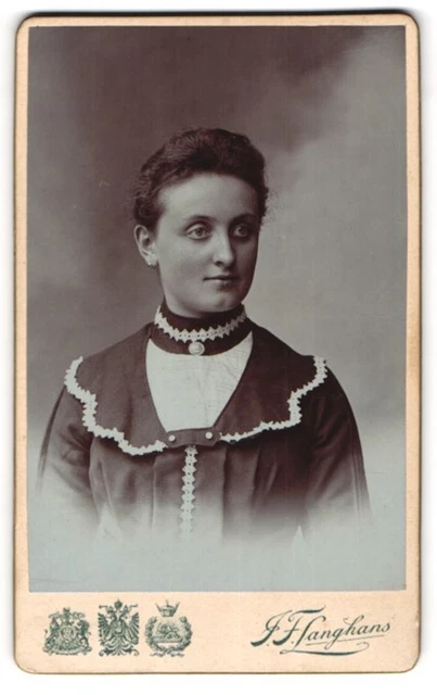 Photography J. F. Langhans, Marienbad, young lady in fashion dress