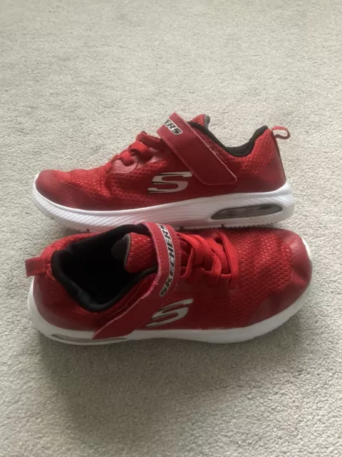 Skechers Size 3 EU 36 Boys Childs Girls Womens Red Trainers Shoes