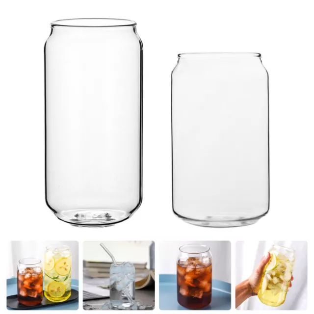 2pcs Glass Cups Glass Wine Cups Cocktail Drinking Cup Heat Resistant Glass Cup