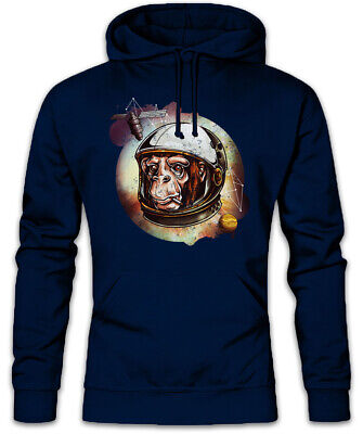 Chimp Astronaut Hoodie Sweatshirt Ape Love Space Planets Fun Nerd Astronomer