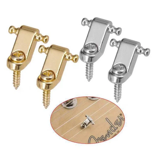 Strat 3 String Tree PAIR OF STRING Trees/Retainers For Strat Guitars - Black OR GOLD NEW ...