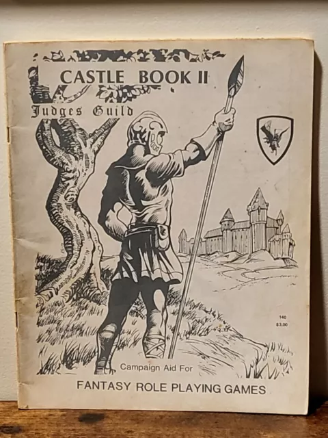 Castle Book II - Judges Guild 1981 - Black & White Cover
