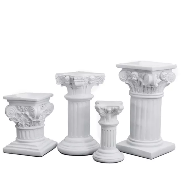 Greek Column Pillar Pedestal Ionic Order Handmade Sculpture Garden Home Decor