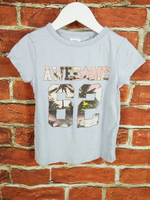 Pacchetto T-Shirt Ragazze Età 5-6 Anni Next H&M M&S Set Maniche Estive Casual 116Cm 3