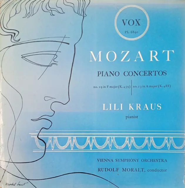 Vox Pl 6890 Mozart Pno Ctos #19 & #23 *Lili Kraus Moralt *Megarare* Ex Nm