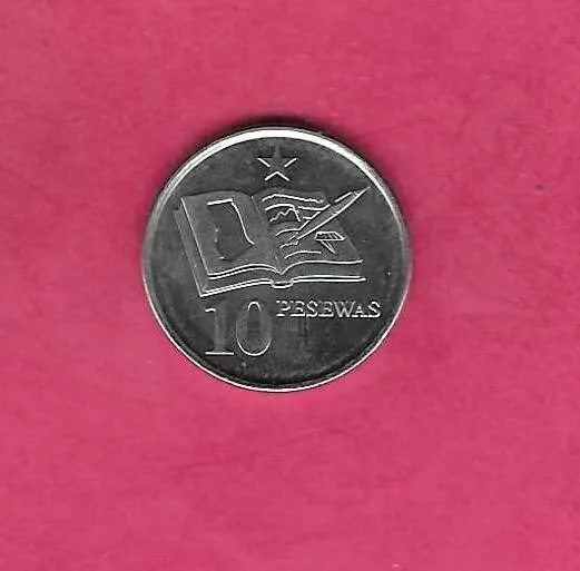 Ghana Km39 2016 Unc-Uncirculated Mint Modern 10 Pesewas Coin