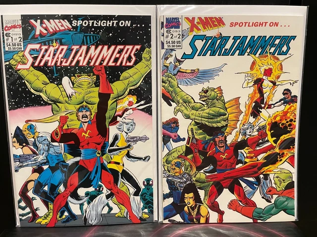 X-Men Spotlight on StarJammers #1 2 MARVEL 1990 - Complete Series High Grade