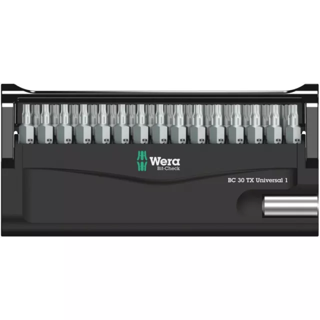 WERA Bit Assortiment Bit, Morceau - Safe Classique 8 30 Pièces Torx