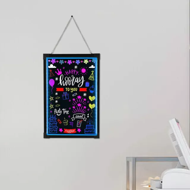 LED Message Writing Board 32" X 24" Flashing Illuminated Erasable Message Board