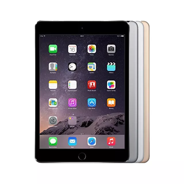 iPad Mini 3rd Gen Black White Gold 16 32 64 128 GB Wi-Fi & Wi-Fi + Cellular - Go 2