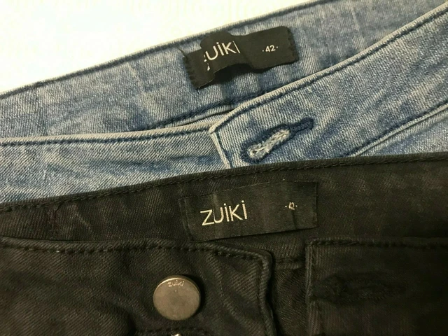 2 Paia Pantaloni Lunghi Ragazza Tg.42 Zuiki Color Nero E Jeans