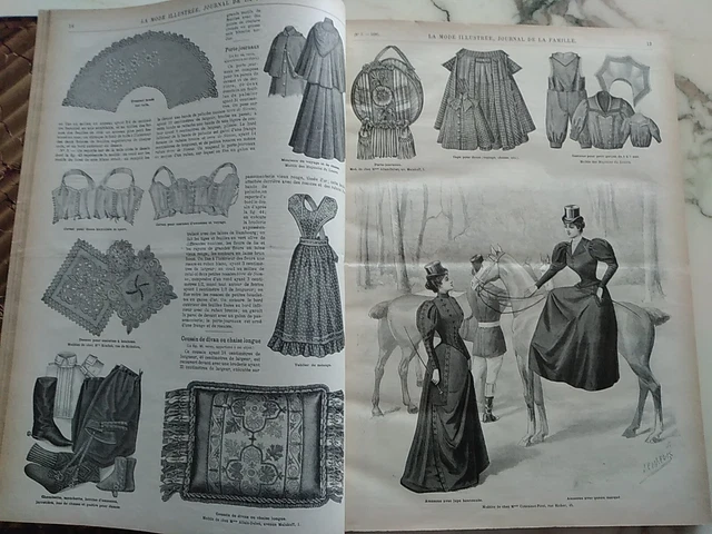 1900 LA MODE Illustrée Reliure Année Complète Fashion Gravures