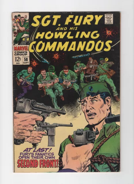 Sgt Fury and His Howling Commandos #58 (Marvel  1968)