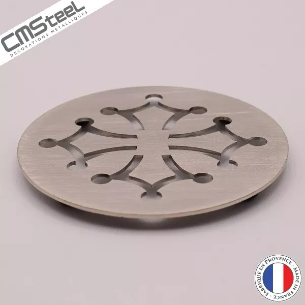 Dessous de Verre Croix Occitane en Inox