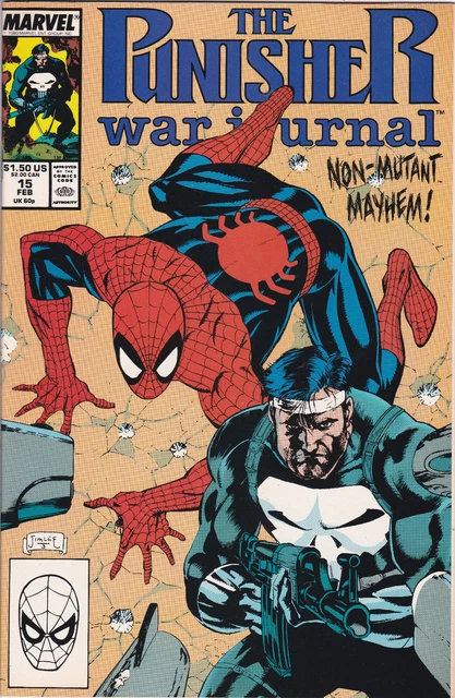 The Punisher: War Journal #15,Vol.1(1988-1995)Marvel Comics, Direct, Jim Lee