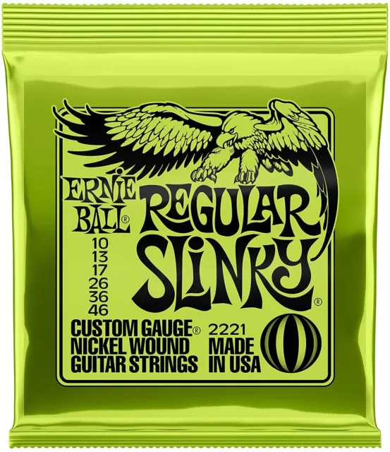 Corde per chitarra elettrica Ernie Ball Regular Slinky Nound, Sezione 10 46